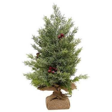 Frosted Cedar & Red Berry Tree 15 - The Fox Decor
